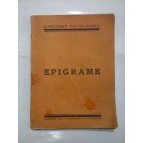   EPIGRAME  -  CINCINAT  PAVELESCU